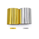 Hot Foil Stamping Paper 1 Roll Gold + 1 Roll Silver 3" x 400ft PU Heat Transfer Anodized Gilded Paper