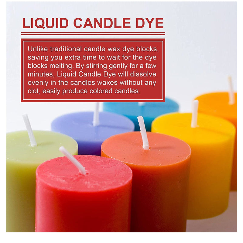 7 Colors Candle Making Liquid Dye DIY Crafts Soy Wax Making Liquid