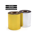 Hot Foil Stamping Paper 1 Roll Gold + 1 Roll Silver 3" x 400ft PU Heat Transfer Anodized Gilded Paper