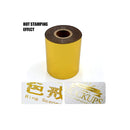 Hot Foil Stamping Paper 1 Roll Gold + 1 Roll Silver 3" x 400ft PU Heat Transfer Anodized Gilded Paper