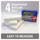 Paraffin Wax | 1 Lb in 4 Solid & Segmented Bars | Quality To Make Candles | Canned