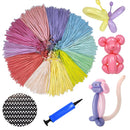LXZFCRG 260 Balloons| Long Premium Latex Twisted Balloons for Birthday, Wedding, Festival, Party, Pastel Colors, Pack of 100