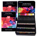 72 Professional Colored Pencils | Artist Pencil Set With 2 x 50 Page Sketch Pads (A4)