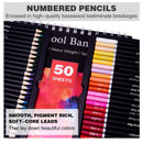 72 Professional Colored Pencils | Artist Pencil Set With 2 x 50 Page Sketch Pads (A4)