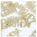 Halodete Happy Birthday Confetti  |  Birthday Party Table Decorations Gold Glitter Confetti