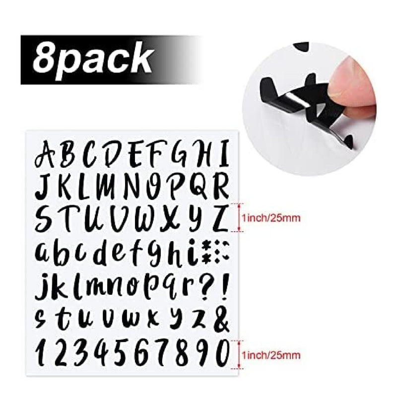 576 Pieces Of 8 Sheets Graduation Letter Stickers | Self Adhesive Vinyl Lettering | Alphabet Number Stickers