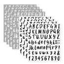 576 Pieces Of 8 Sheets Graduation Letter Stickers | Self Adhesive Iinyl Lettering | Alphabet Number Stickers