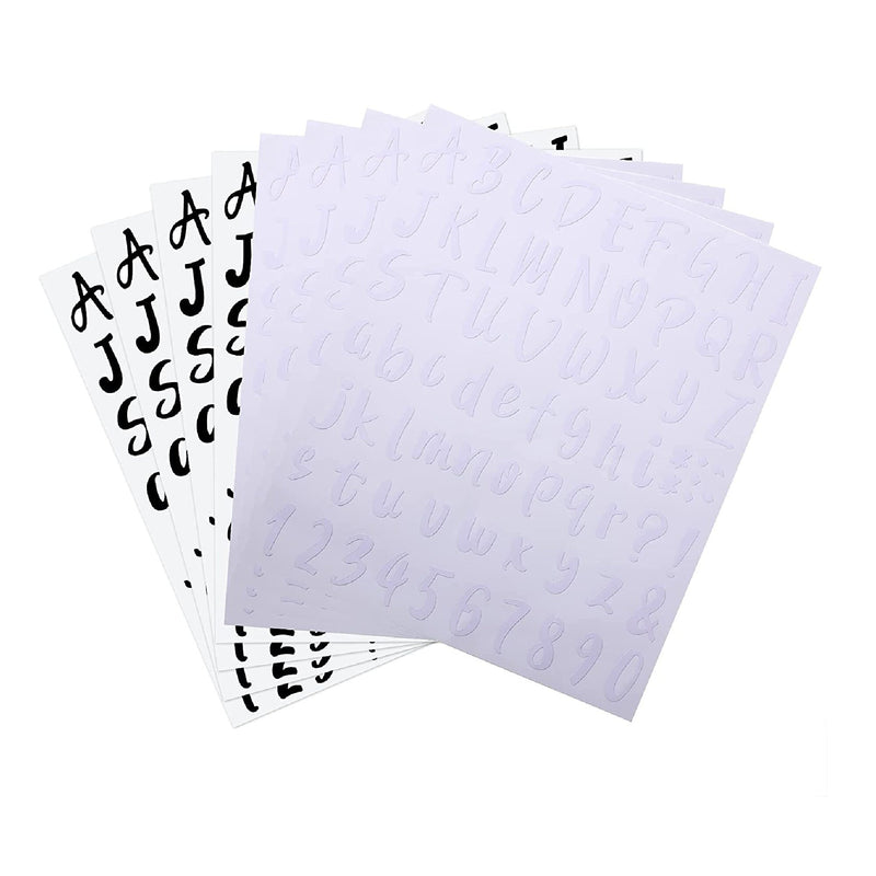 576 Pieces Of 8 Sheets Graduation Letter Stickers | Self Adhesive Iinyl Lettering | Alphabet Number Stickers