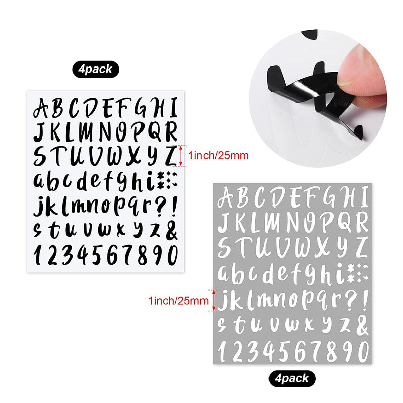 576 Pieces Of 8 Sheets Graduation Letter Stickers | Self Adhesive Iinyl Lettering | Alphabet Number Stickers