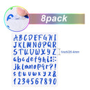 576 Pieces Of 8 Sheets Graduation Letter Stickers | Self Adhesive Vinyl Lettering | Alphabet Number Stickers