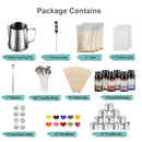 Complete Kit To Make Candles | Craft Kits For Adults And Kids | Including Wax | Wicks | 6 Types Of Scents | Dyes | Crucible| Candle Tins