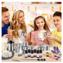 Complete Kit To Make Candles | Craft Kits For Adults And Kids | Including Wax | Wicks | 6 Types Of Scents | Dyes | Crucible| Candle Tins