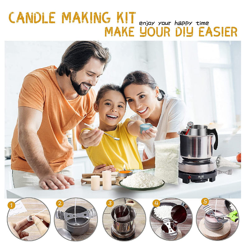 Soy Candle Making Kit | DIY Candle Making Kit | 32-Ounce Wax Crucible And More Necessary Tools