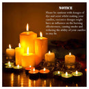 Bulk Candle Wicks 100 Pieces with 60 Pieces Candle Wick Stickers And 10 Wooden Pieces For Making Soy Beeswax Candles