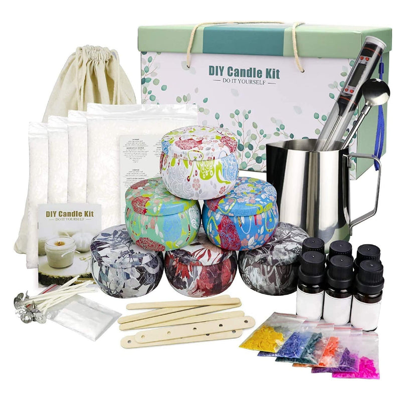 Candle Making Kit | DIY Scented Candles | Candle Art & Craft Supplies | Complete Starter Set With Beeswax