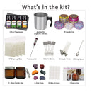 DIY Candle Making Kit Supplies | Complete Beginner Set With Soy Wax | pot | cans | Dyes | highlights and more