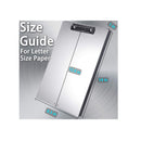 ROCOFF Metal Clipboard With Storage | Heavy-Duty Letter-Size Aluminum