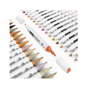Skin Tone Alcohol Markers | Set of 36 Tones | Everblend Sketch Pens with Dual Tips – Fine and Broad Chisel