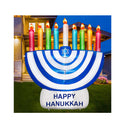 TURNMEON 6 Foot Inflatable Hanukkah Menorah Decorations with LED Lights 6 Stakes 2 Tethers 2 Weight Bags Chanukkah