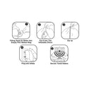 TURNMEON 6 Foot Inflatable Hanukkah Menorah Decorations with LED Lights 6 Stakes 2 Tethers 2 Weight Bags Chanukkah