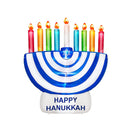 TURNMEON 6 Foot Inflatable Hanukkah Menorah Decorations with LED Lights 6 Stakes 2 Tethers 2 Weight Bags Chanukkah
