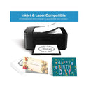 Blank White Cards and Envelopes 50 Pack, Ohuhu 5 x 7 Heavyweight Folded Cardstock and A7 Envelopes