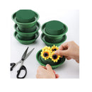 Dicunoy 12Pack Floral Foam with Bowl | 3" DIY Flower Arrangement Kit | Round Dry Florist Foam Block
