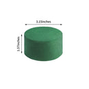 ADXCO 24 Pieces DIY Flower Arrangement Kit | 3.15 x 1.57 Inches Wet Floral Foam Round Flower Arrangement Kit Green