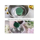 ADXCO 24 Pieces DIY Flower Arrangement Kit | 3.15 x 1.57 Inches Wet Floral Foam Round Flower Arrangement Kit Green