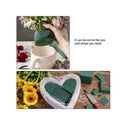 ADXCO 24 Pieces DIY Flower Arrangement Kit | 3.15 x 1.57 Inches Wet Floral Foam Round Flower Arrangement Kit Green