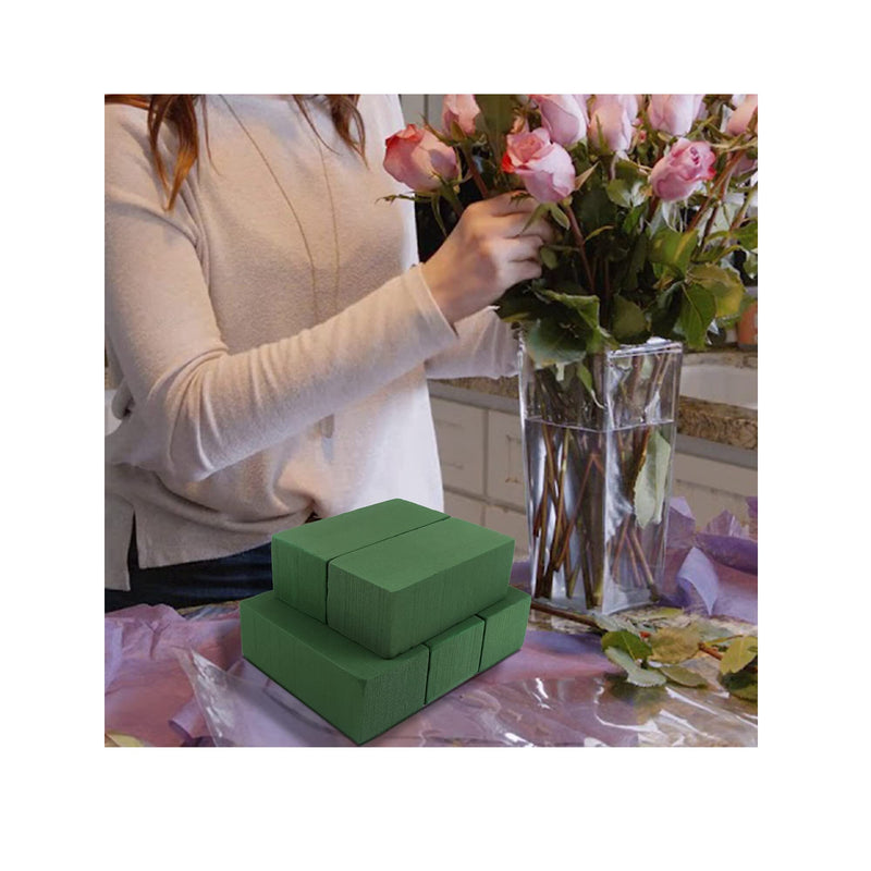 KIMOBER Wet Floral Foam Bricks,Green Foam Blocks for Flower Arrangement,  Wedding,Party Decoration, Pack of 3