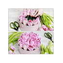 ADXCO 24 Pieces DIY Flower Arrangement Kit | 3.15 x 1.57 Inches Wet Floral Foam Round Flower Arrangement Kit Green