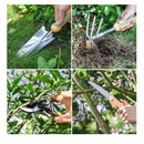 Garden Tool Set | WisaKey | 9-Piece Stainless Steel | Heavy Duty Garden Tools With Ergonomic Non-Slip Handle | Durable Garden Tool Bag