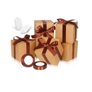 DOYIDE Brown Gift Boxes 5x5x5 | 50 Pack Paper Gift Boxes with Lids for Gift | Bridesmaid Proposal Box