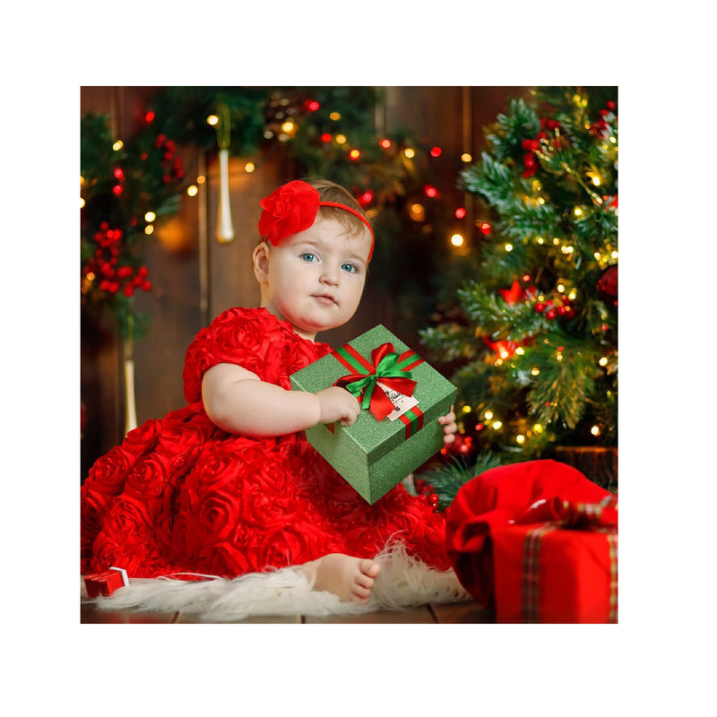 Christmas Gift Box Presents Decoration | 3pcs Multi-colours Cardboard Nested Cover