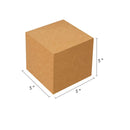 DOYIDE Brown Gift Boxes 5x5x5 | 50 Pack Paper Gift Boxes with Lids for Gift | Bridesmaid Proposal Box
