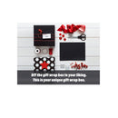 Ditwis 4 Pack 8x8x4 Inches Gift Boxes with Magnetic Closure Lids | Black Gift Wrap Box for Christmas