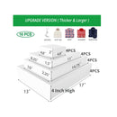 16 White Gift Wrap Boxes Bulk with Lids for Wrapping Extra Large Clothes and 80 Count Christmas Tag Stickers