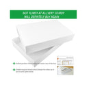 16 White Gift Wrap Boxes Bulk with Lids for Wrapping Extra Large Clothes and 80 Count Christmas Tag Stickers