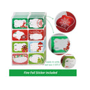 16 White Gift Wrap Boxes Bulk with Lids for Wrapping Extra Large Clothes and 80 Count Christmas Tag Stickers