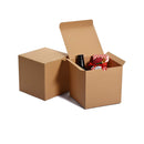 Brown Kraft Gift Boxes 6x6x6 Gift Box w/Lids 50 Pcs | Bridesmaid Proposal Box | Cupcake Boxes | Groomsmen Proposal Gift Box