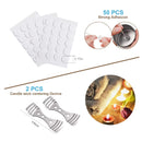 DINGPAI Candle Making Kit | DIY Candle Making Tools | 1 Candle Making Container | 50 Wicks For Candles | 50 Adhesive Wicks