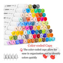 Caliart | 81 Colors Alcohol Based Markers | Double Ended Permanent Markers