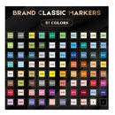 Caliart | 81 Colors Alcohol Based Markers | Double Ended Permanent Markers