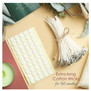 Hearth & Harbor Natural Soy Wax and DIY Candle Making Supplies | Natural Soy Wax Supplies Kit | Cotton Wicks