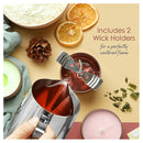 Hearth & Harbor Natural Soy Wax and DIY Candle Making Supplies | Natural Soy Wax Supplies Kit | Cotton Wicks