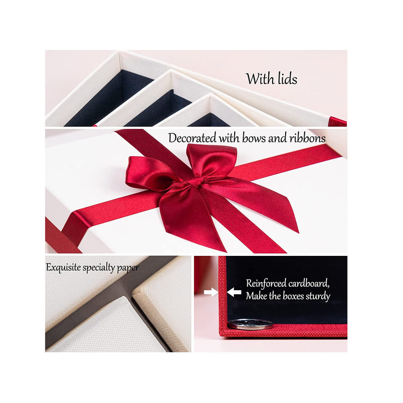 VidaXL Christmas Gift Boxes 3 Pieces Decorative Xmas Gift Box with LED  Lights & Reviews | Wayfair