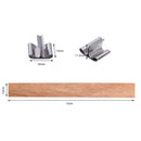 100 Wooden Wicks For Candles | 5.1 x 0.5 Inch Candle Making Wicks | Naturally Smokeless Wood Candle Wicks