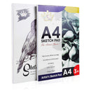 Deluxe Art Supplies | 88 Piece Art Set In Portable Wooden Case | With 2 Drawing Books And 4 Canvas Panels | Professional Art Set