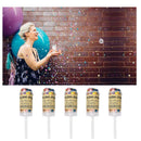 5 PCS Confetti Push Pop Containers Colorful Sprinkle Confetti Paper Poppers for Graduation Wedding Baby Shower (Colorful)